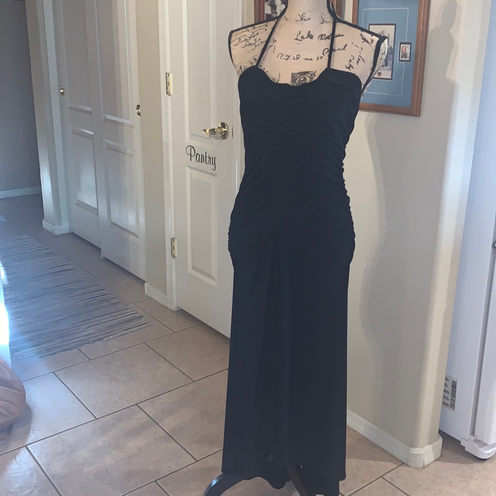 Moda International black dress, high low dress